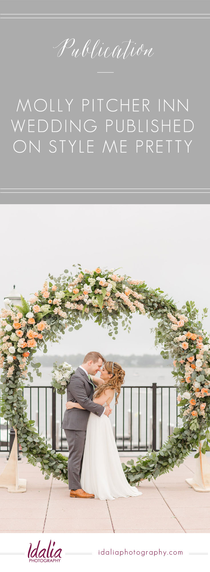 photo of bride and groom at Molly Pitcher Inn