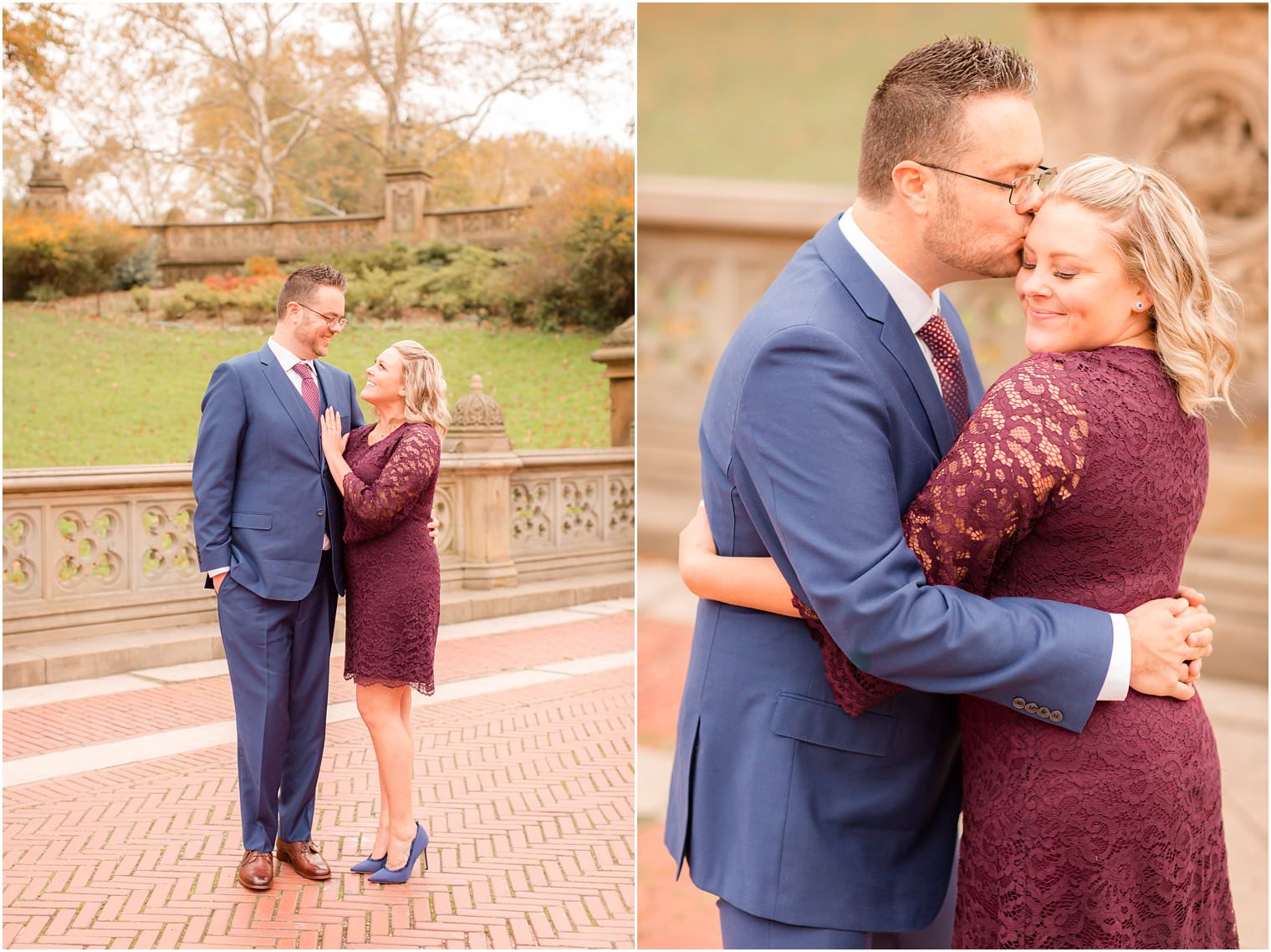 romantic photos taken in Central Park in the early morning