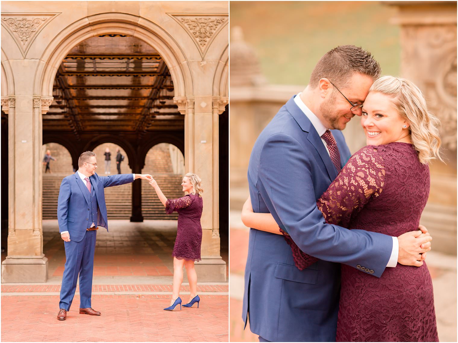 classic nyc engagement photos