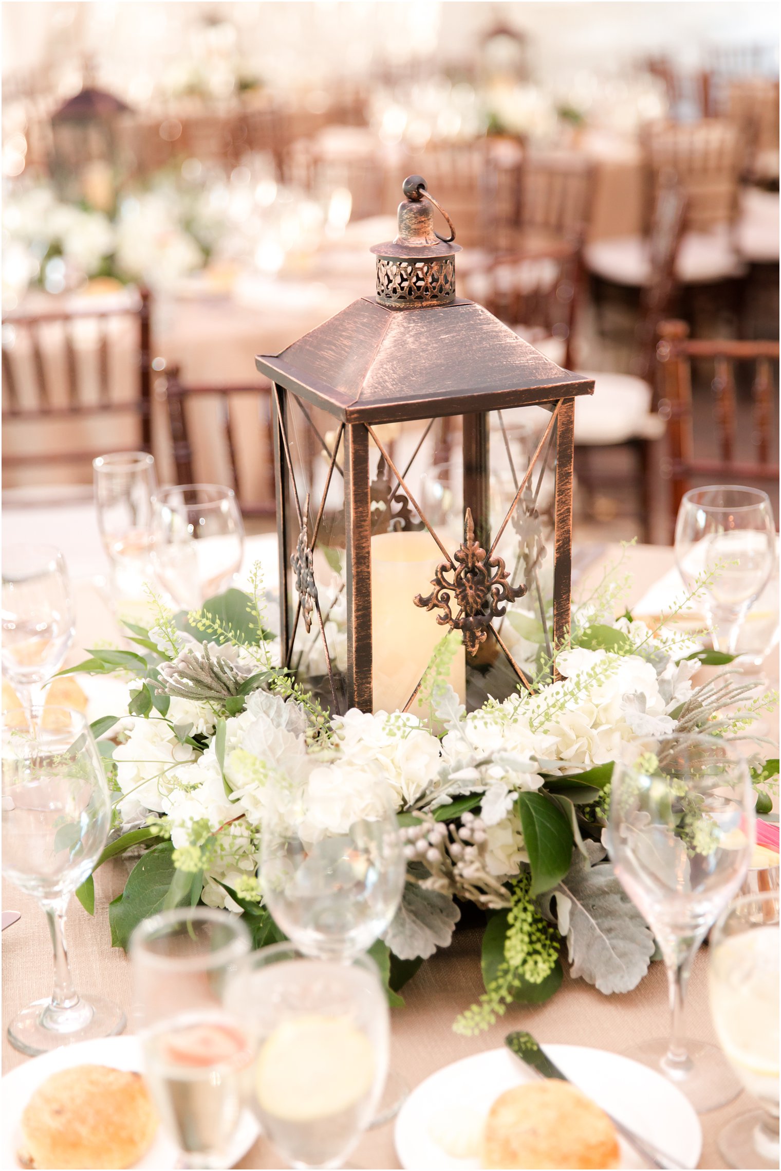 center pieces for a rustic wedding at Windows on the Water at Frogbridge