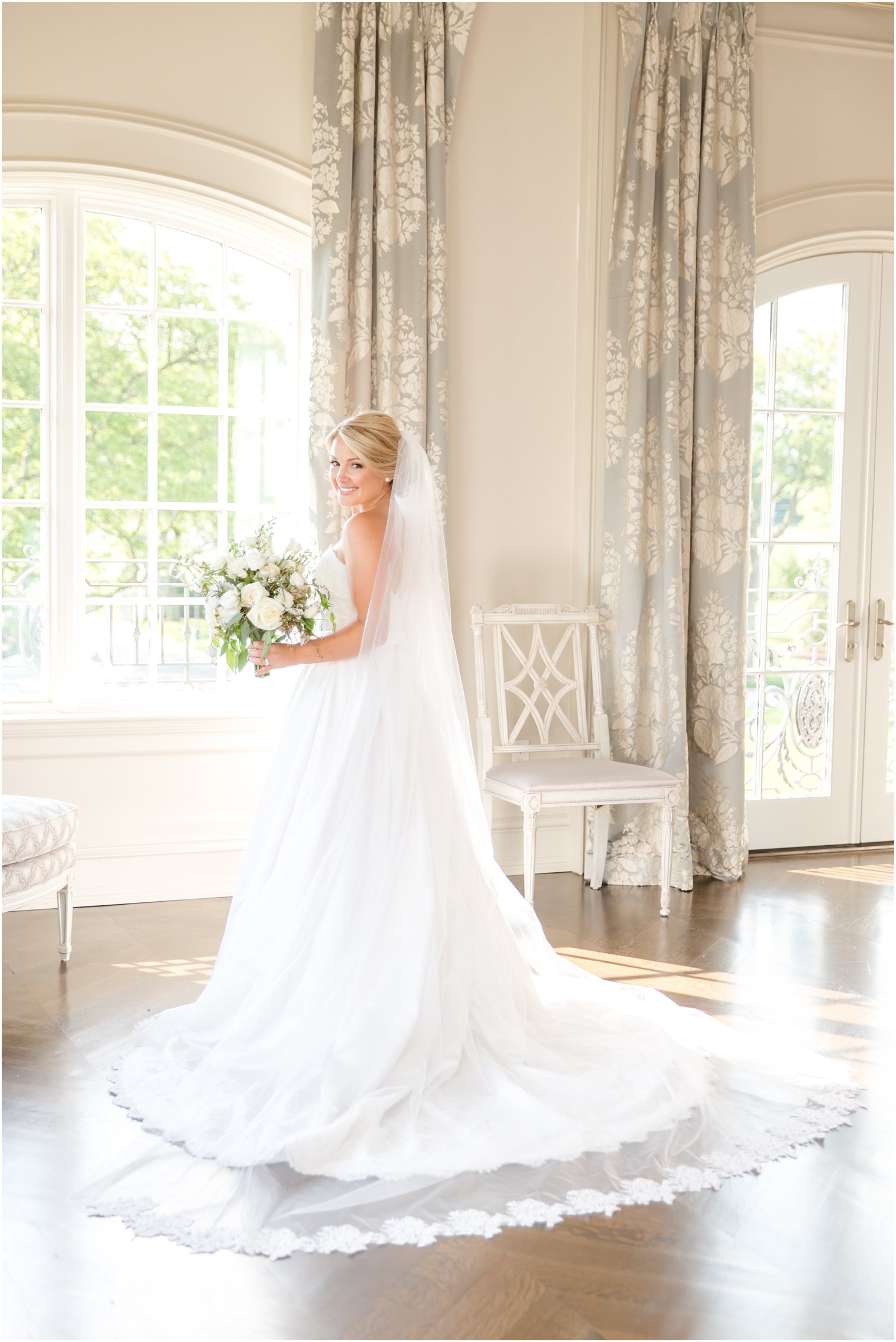 Bridal portrait in Park Chateau Bridal Suite