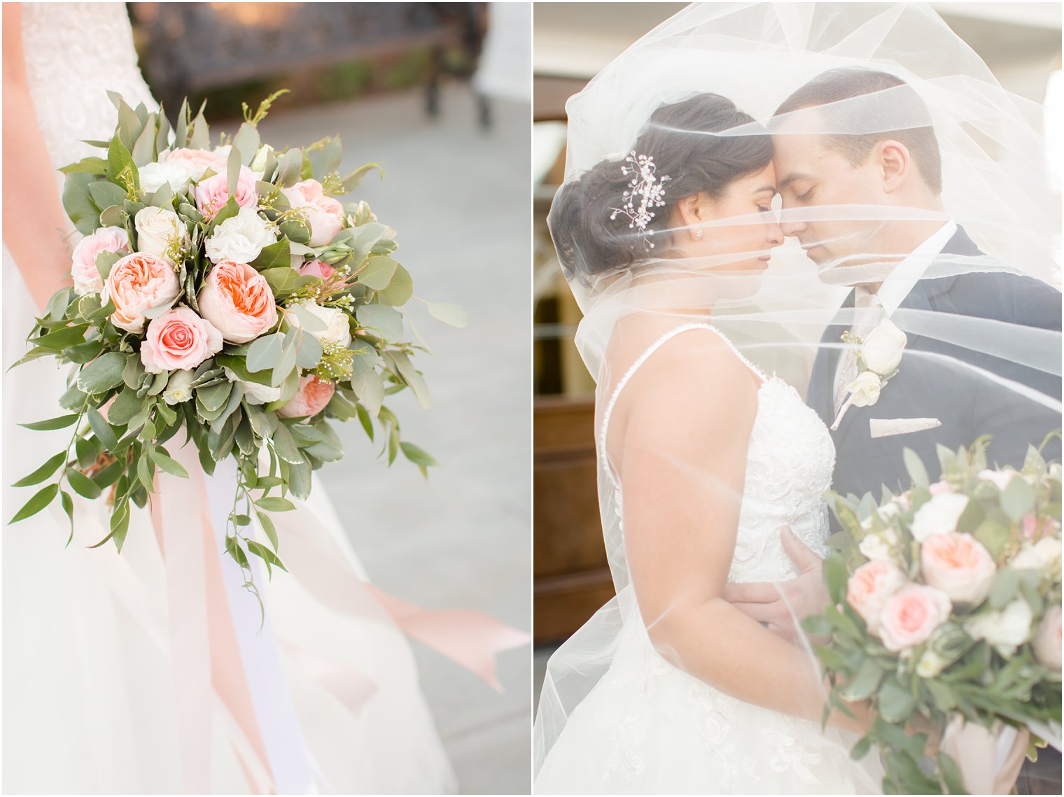 romantic wedding photos at Clarks Landing Yacht Club