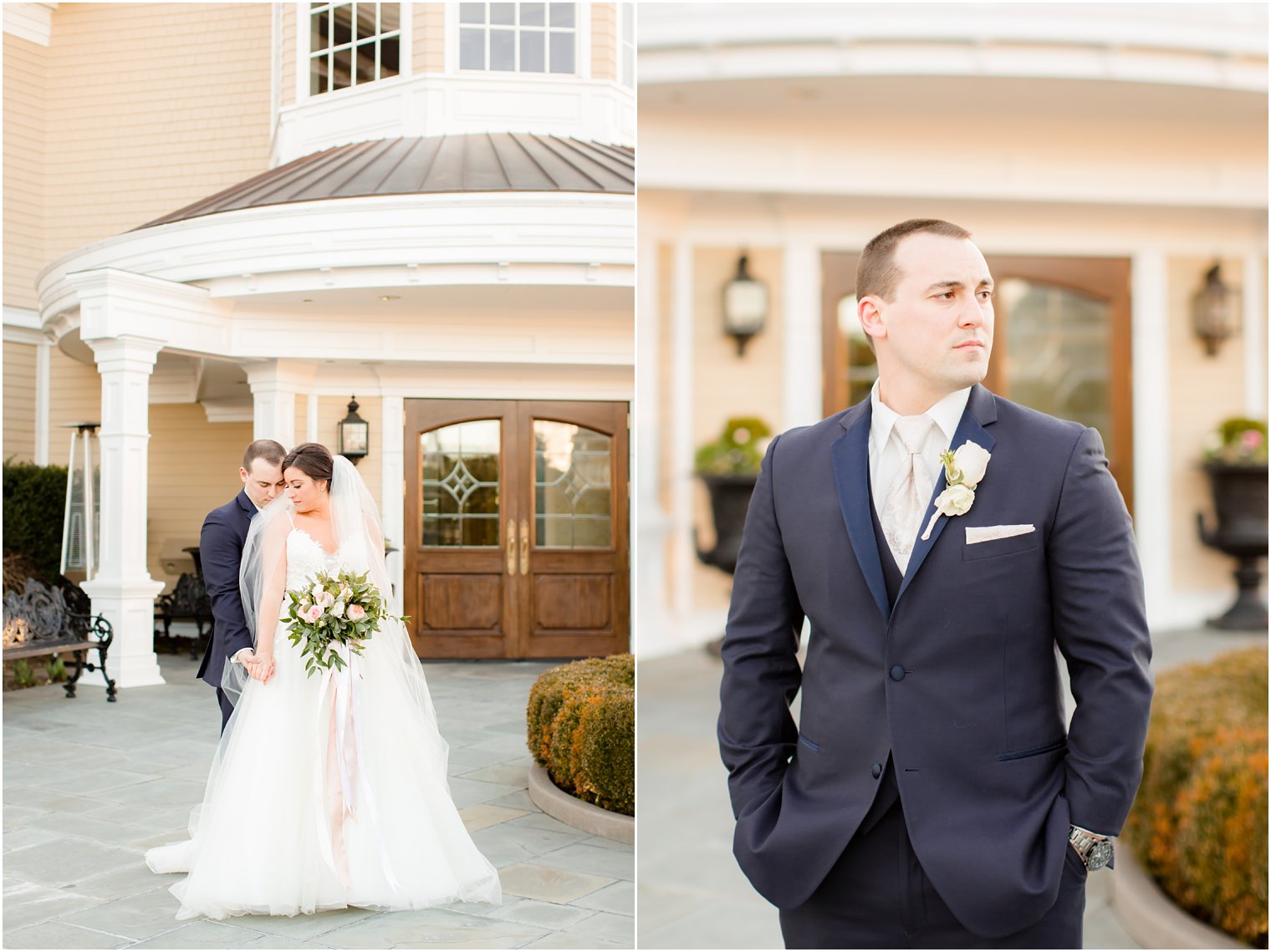 romantic wedding at Clarks Landing Yacht Club