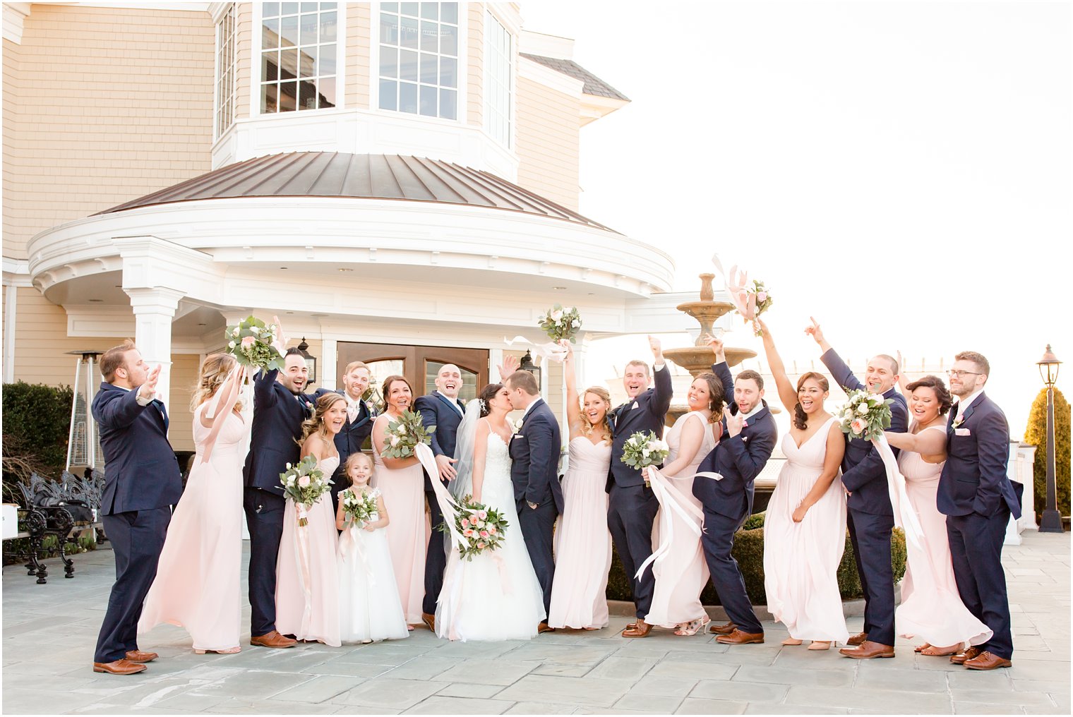 cold and windy wedding day at Clarks Landing Yacht Club