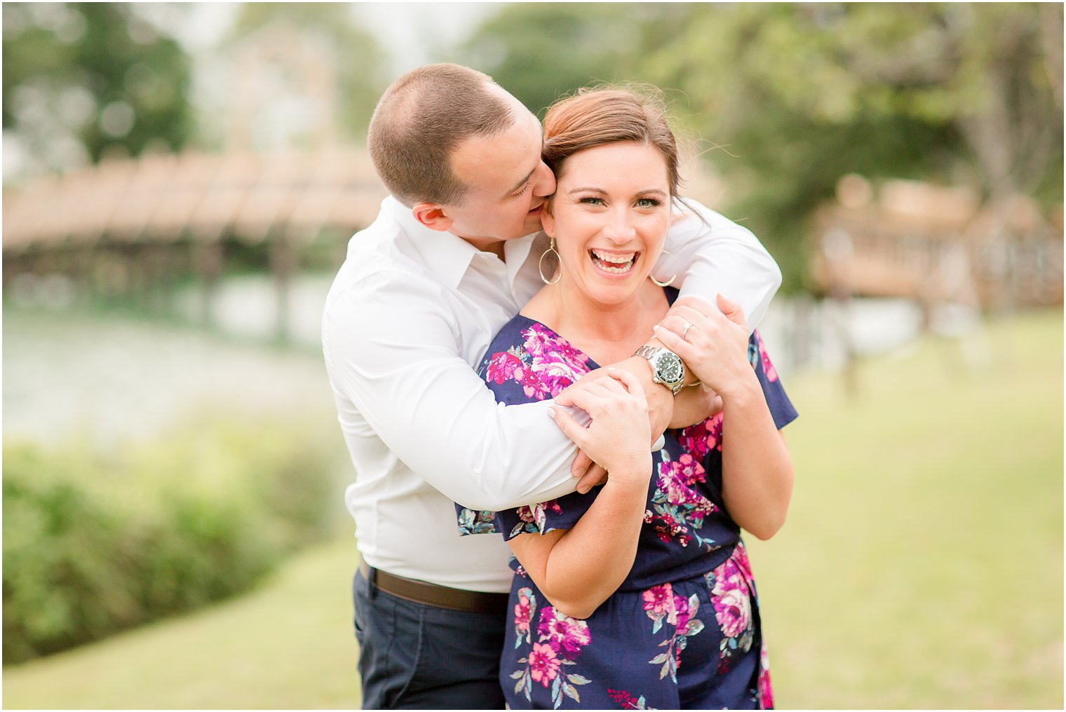 engagement photo in spring lake, nj