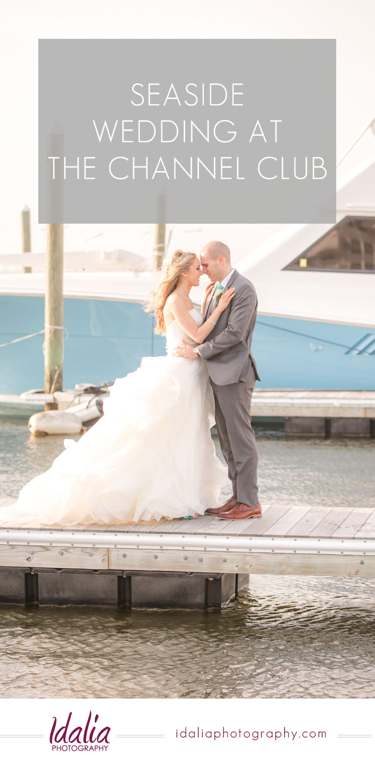 Seaside wedding at The Channel Club