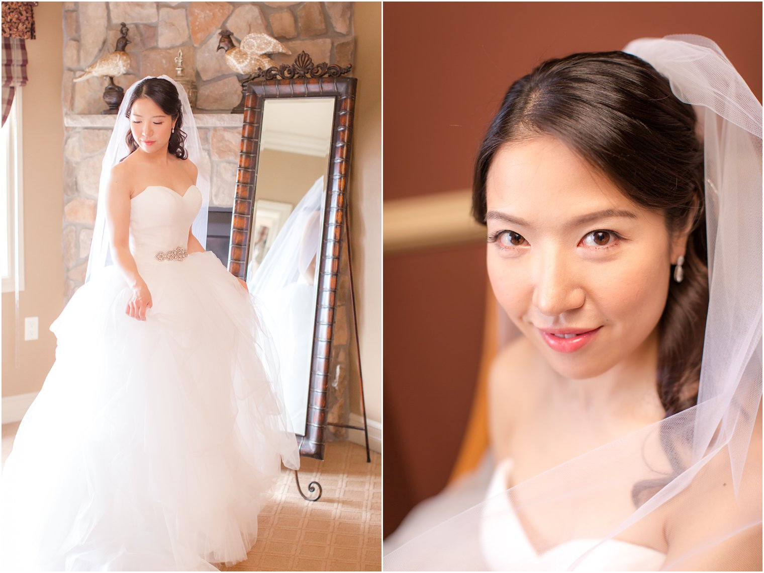 bridal portraits at Grand Cascades Lodge