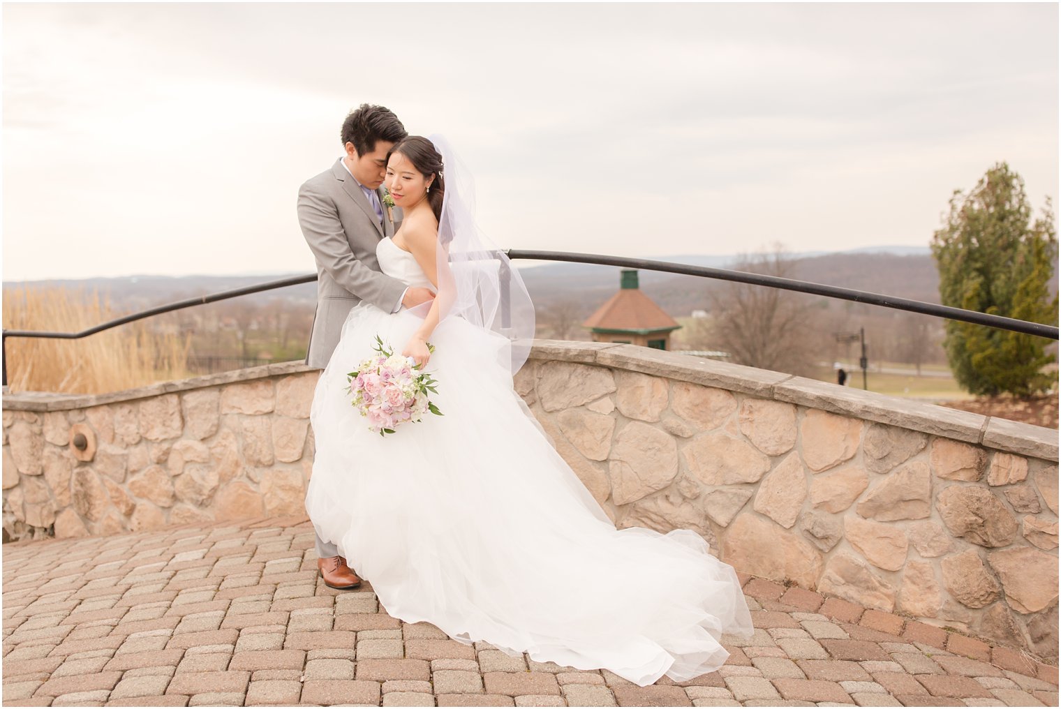 Bride and groom portrait at Grand Cascades Lodge