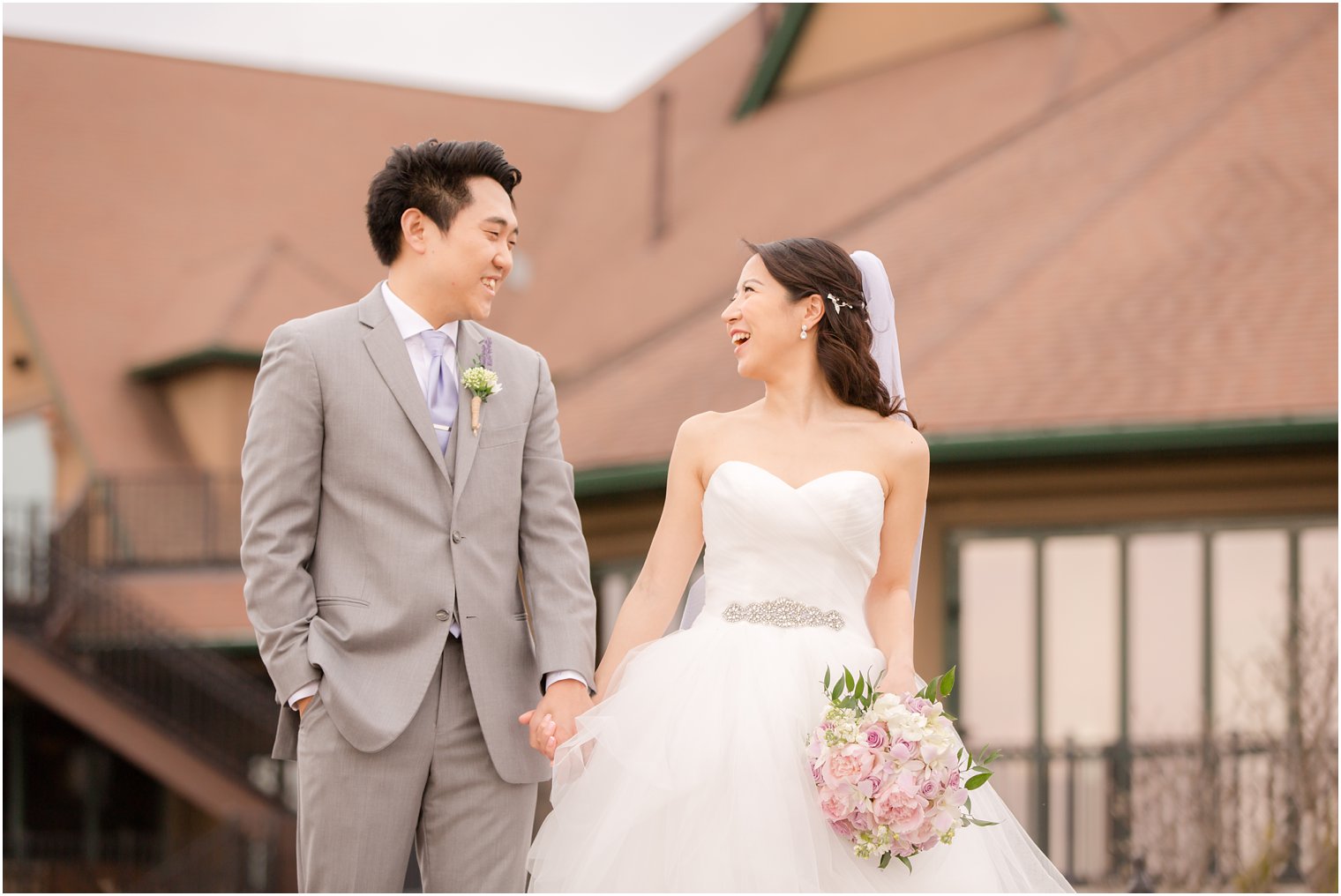 Bride and groom wedding photos at Crystal Springs Resort