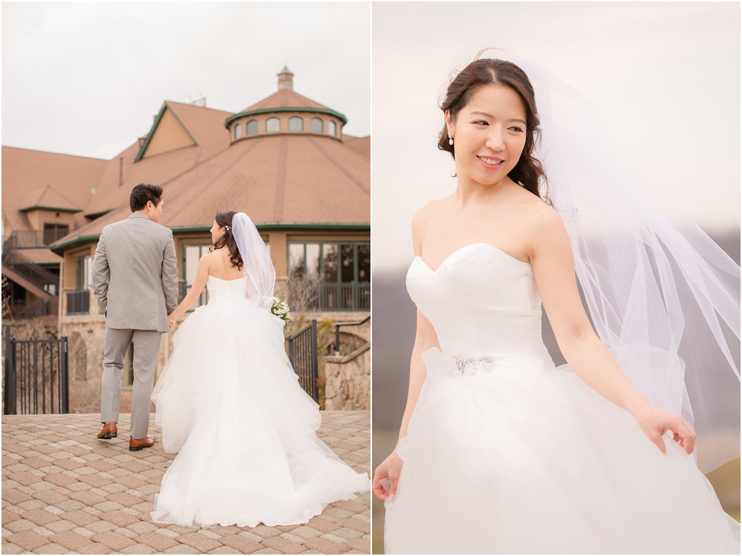 Elegant wedding portraits at Crystal Springs Resort