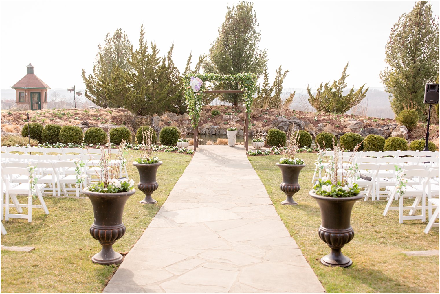 ceremony space at Grand Cascades Lodge