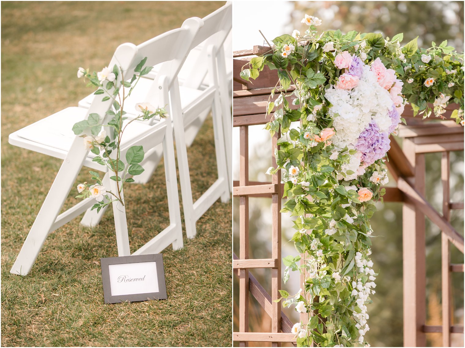 Ceremony details at Grand Cascades Lodge