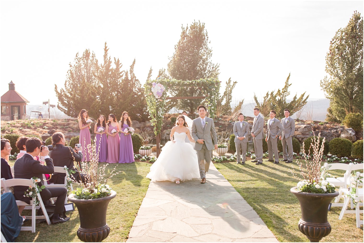 Wedding ceremony at Crystal Springs Resort