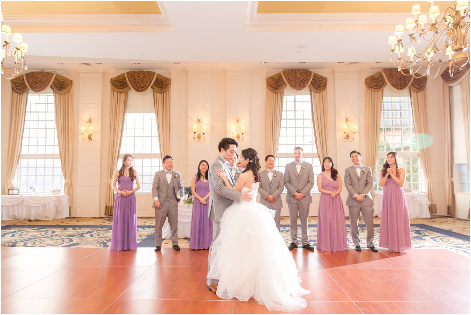 First dance at Wedding reception at Crystal Springs Resort