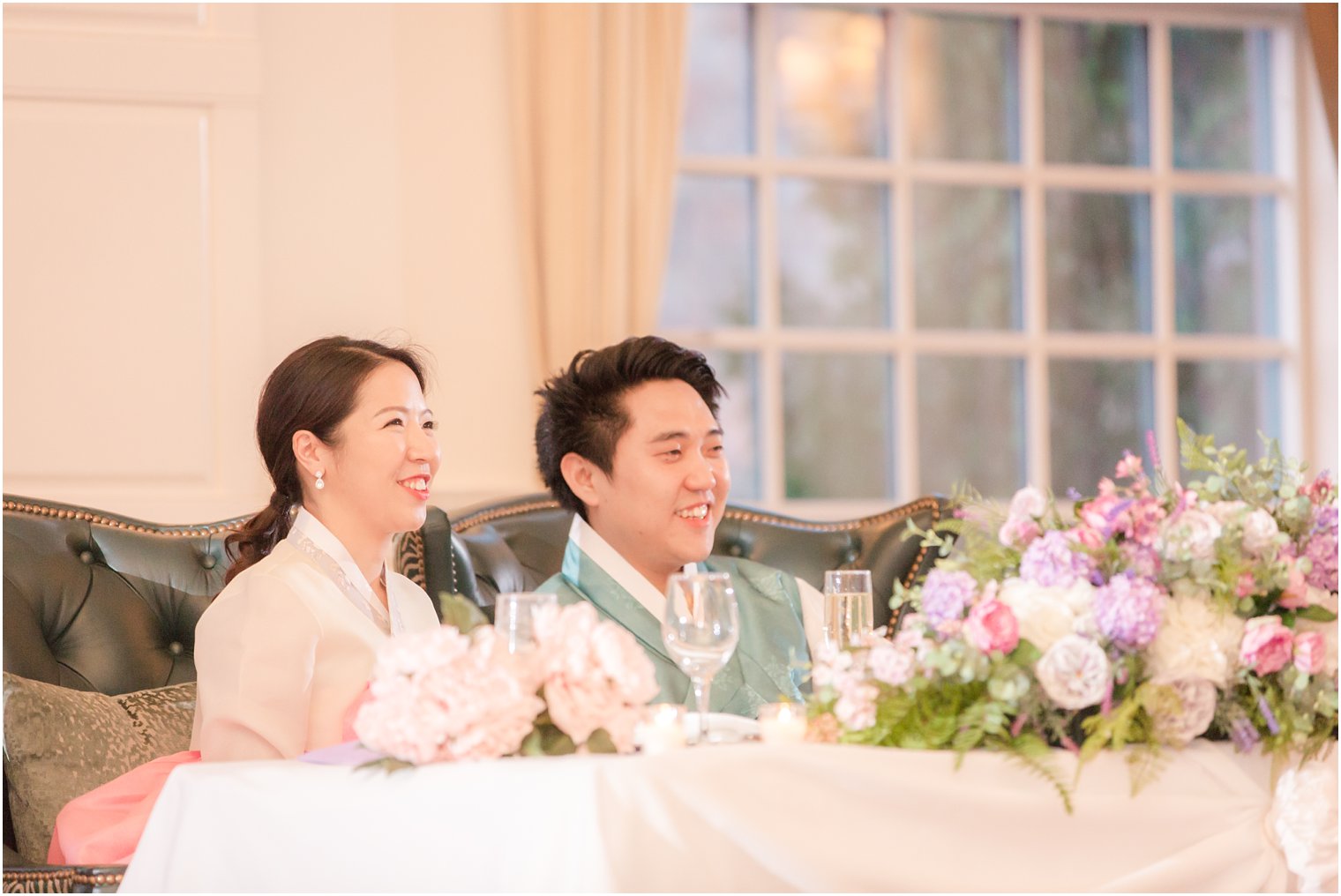 Toasts at Wedding reception at Crystal Springs Resort