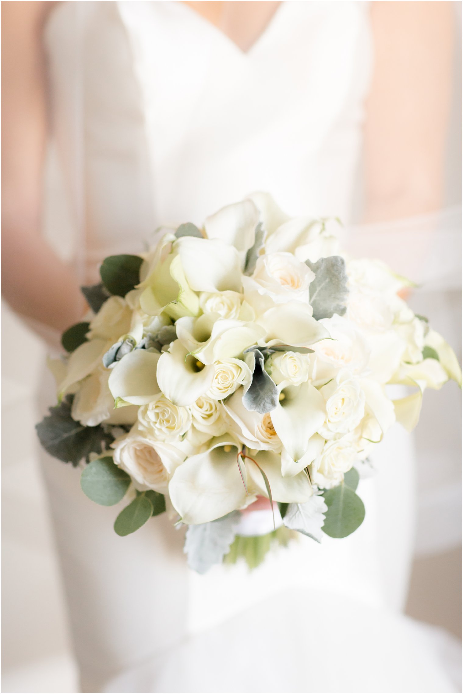 white floral bouquet by Russell Anthony Florist