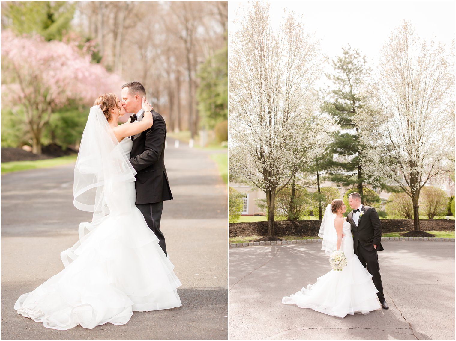 wedding photos with cherry blossoms