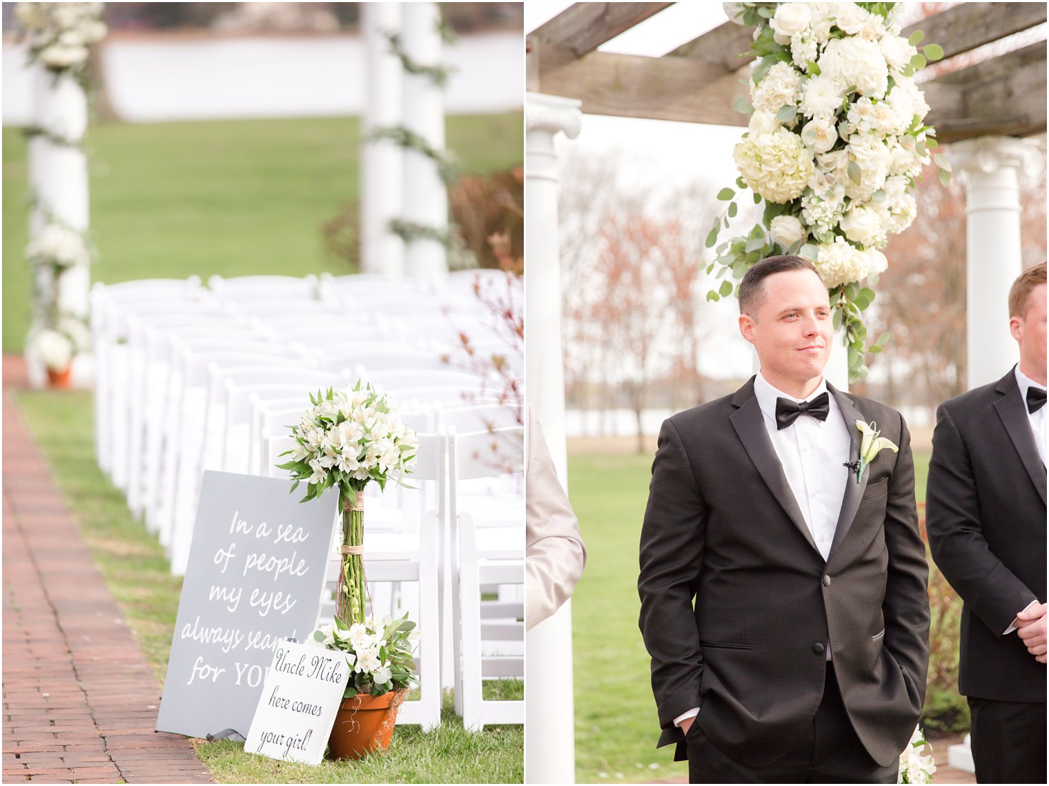 outdoor ceremony at Pen Ryn Estate