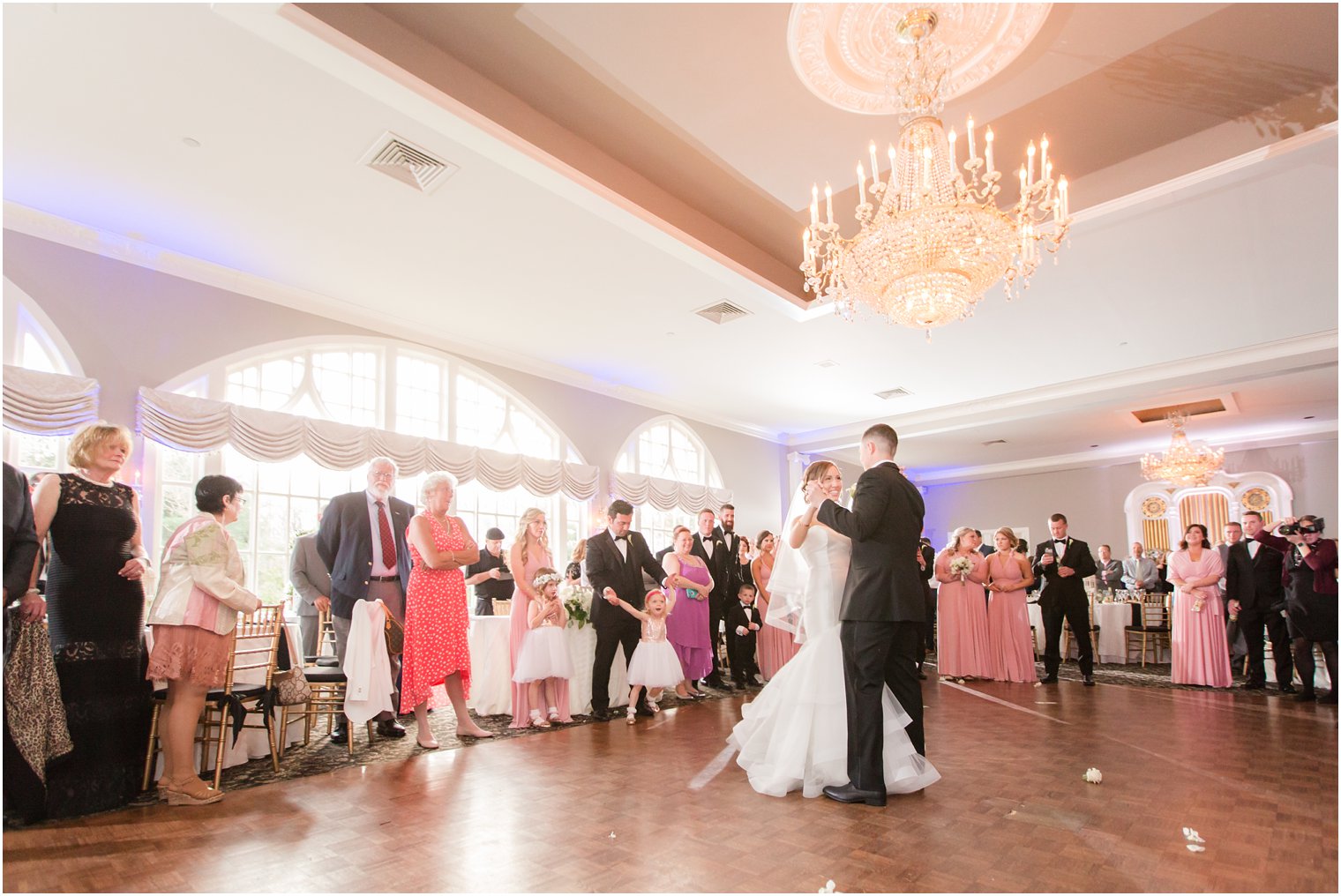 first dance at reception at Pen Ryn Mansion