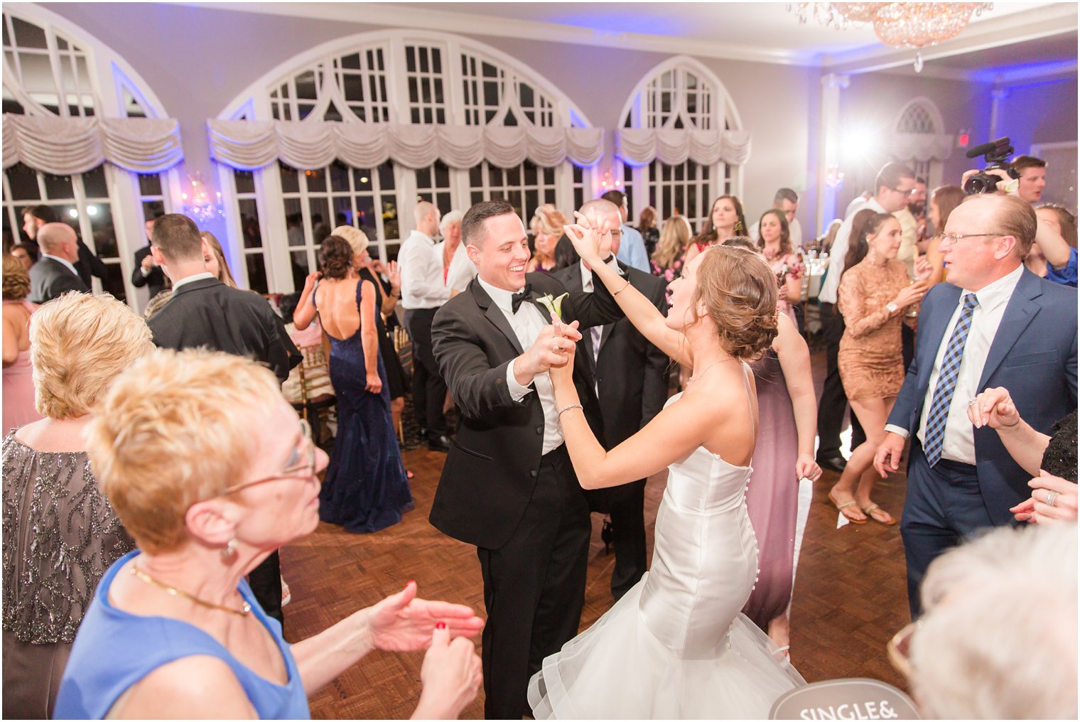 bride and groom dancing photos at reception at Pen Ryn Estate