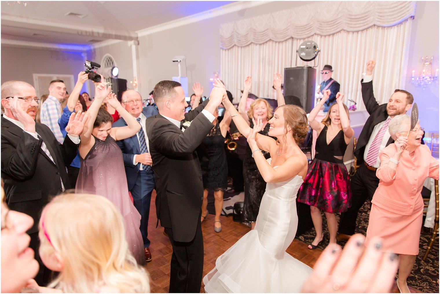 bride and groom dancing photos at reception at Pen Ryn Estate