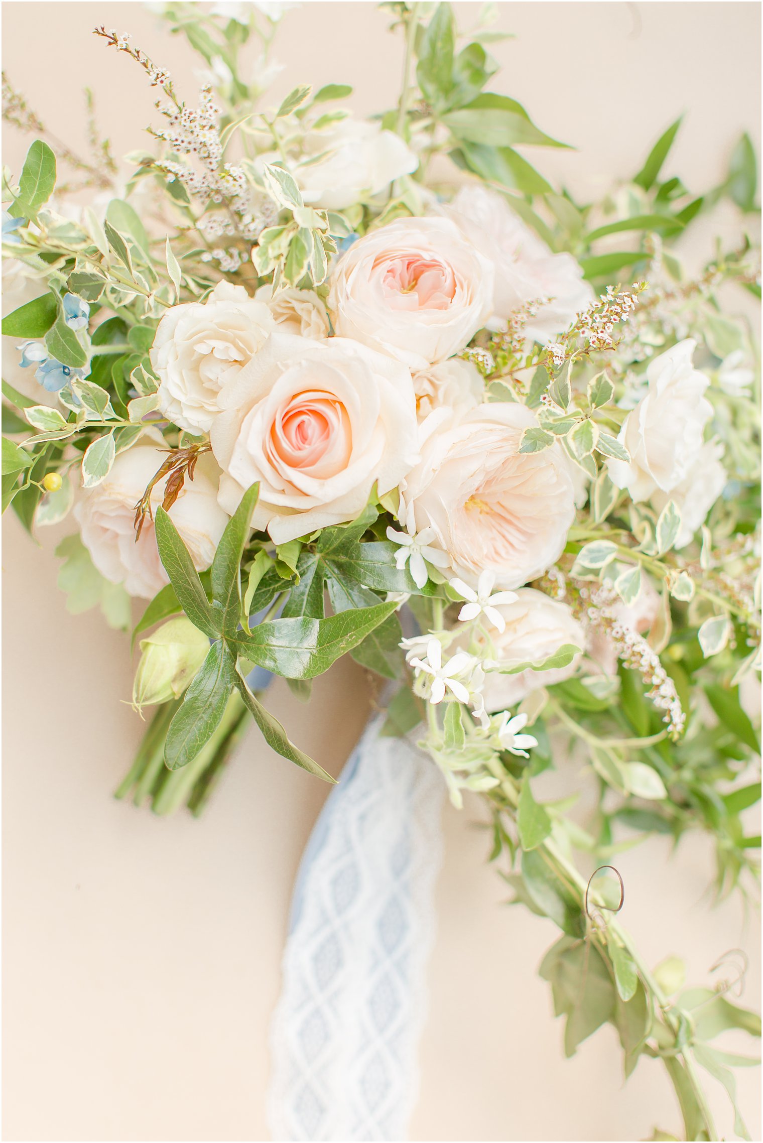 pink and green wedding bouquet by Pink Dahlia Vintage for Prallsville Mills Wedding Editorial