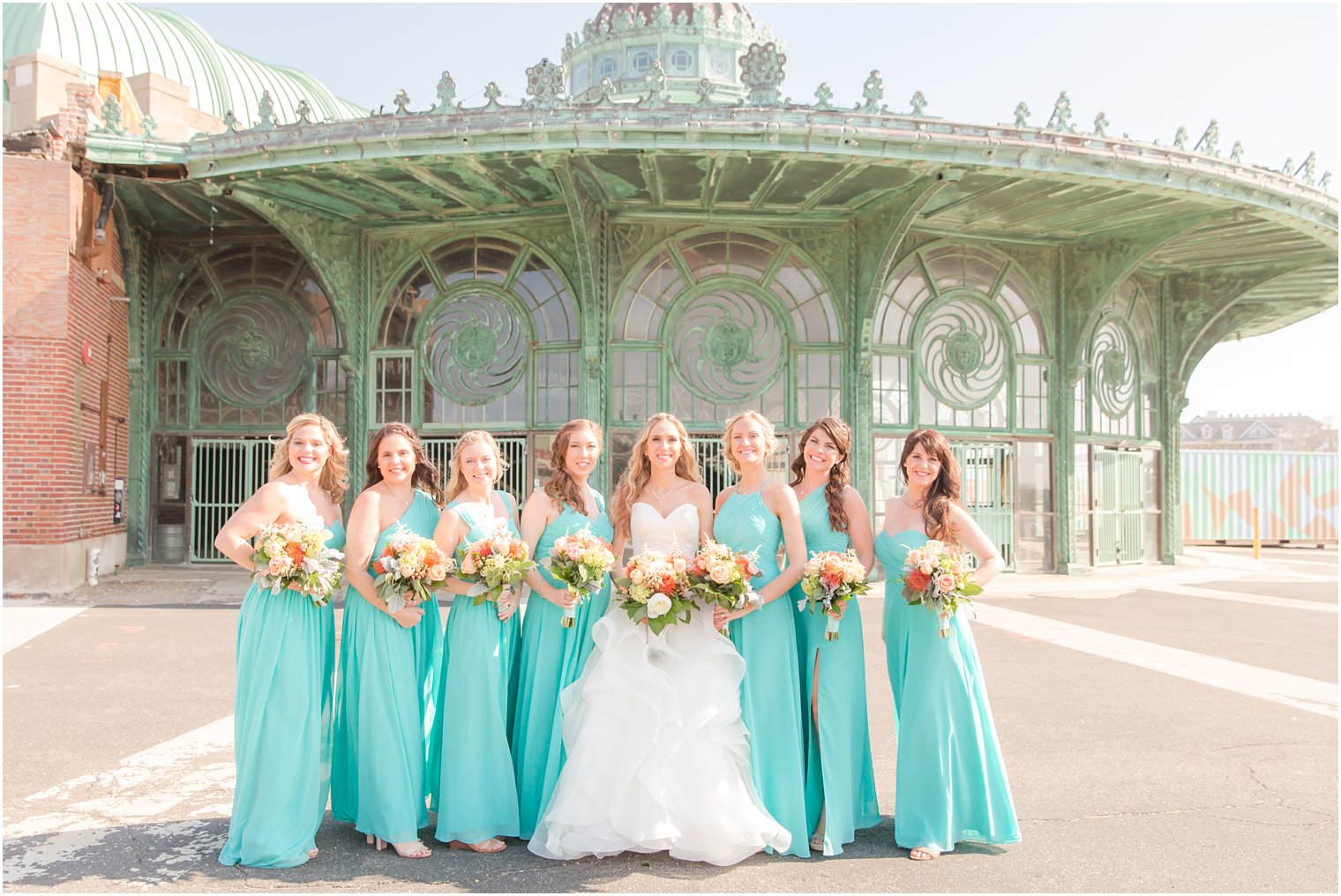 Bridesmaid photo at old casino