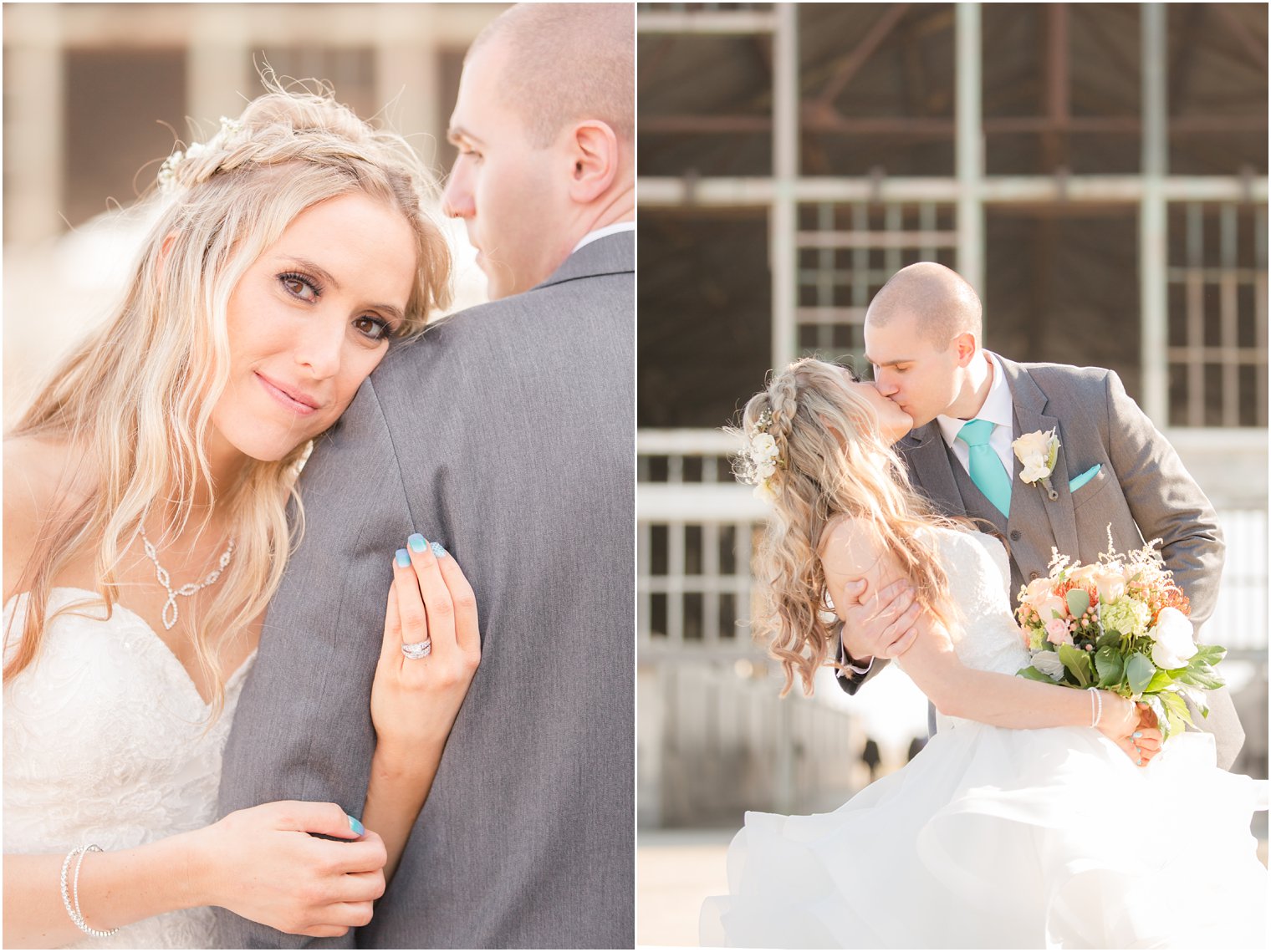 jersey shore wedding portraits at Asbury Park Boardwalk