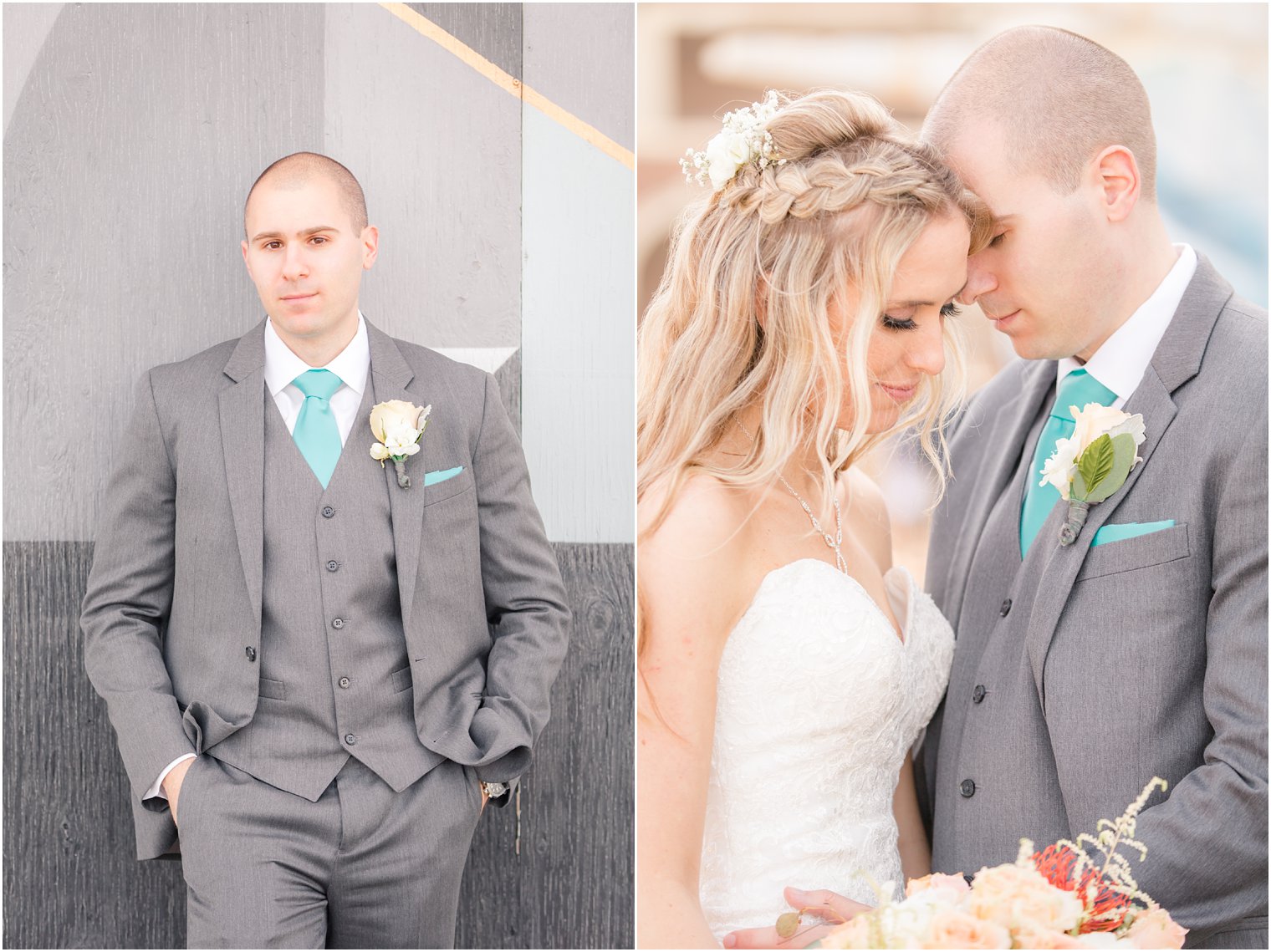 bride and groom photos in Asbury Park