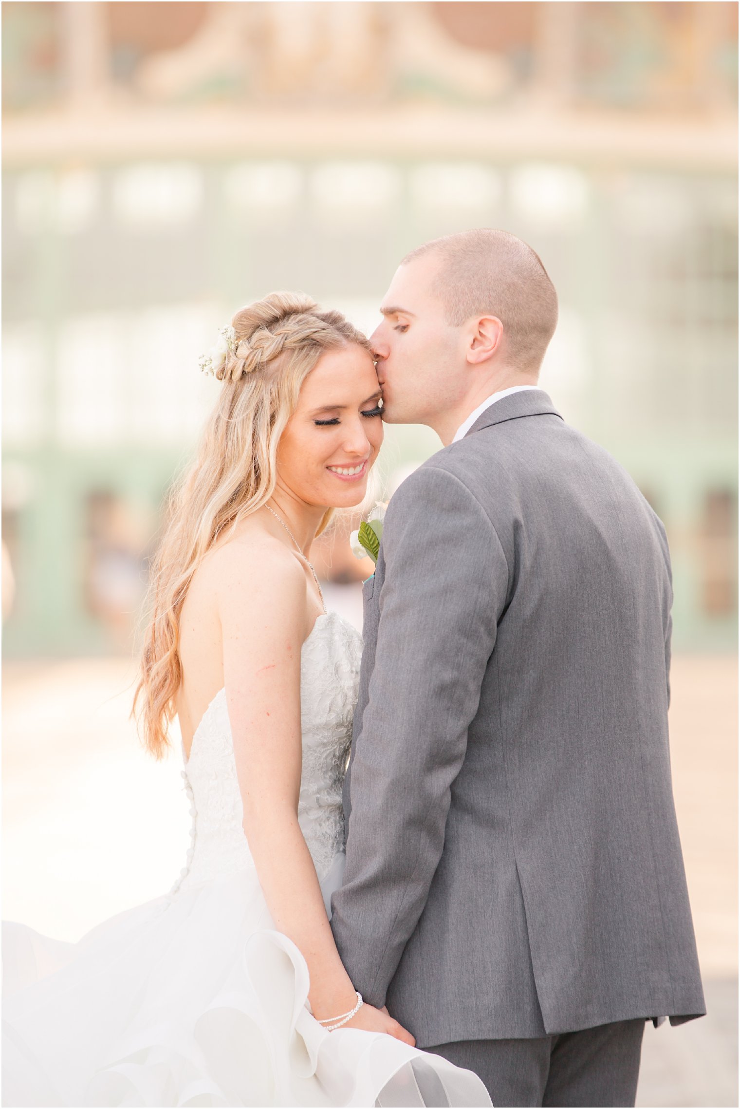 Intimate wedding photo in Asbury Park, NJ