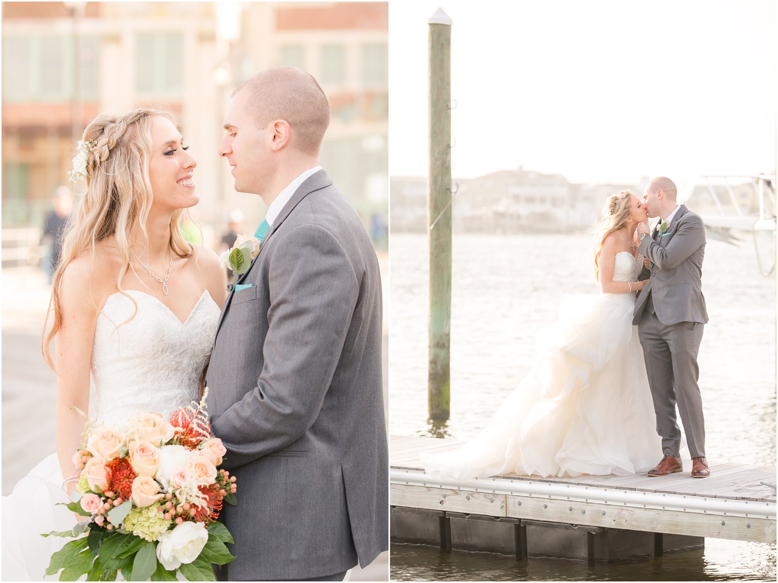 wedding photos on the Jersey Shore in April 