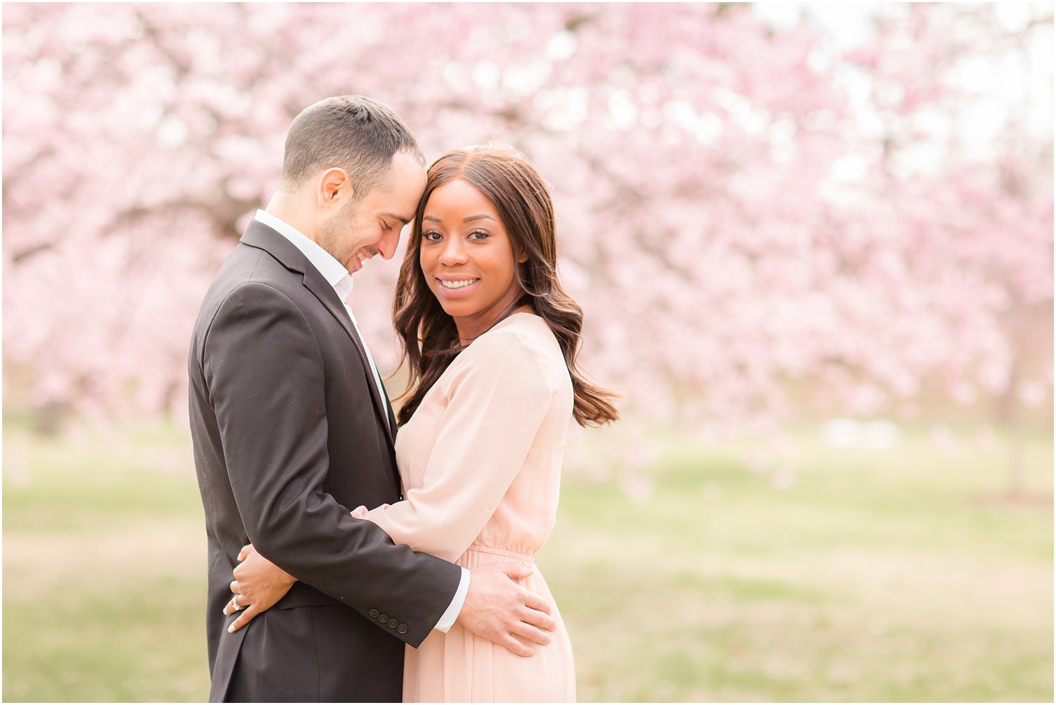 engagement photo at Branch Brook Park