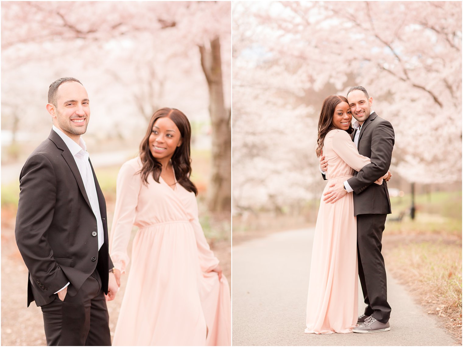 engagement photos in North Jersey in the spring