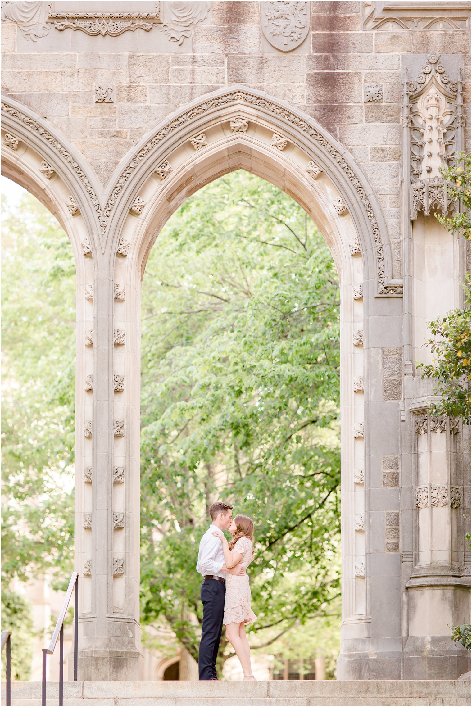 timeless engagement session at Princeton University