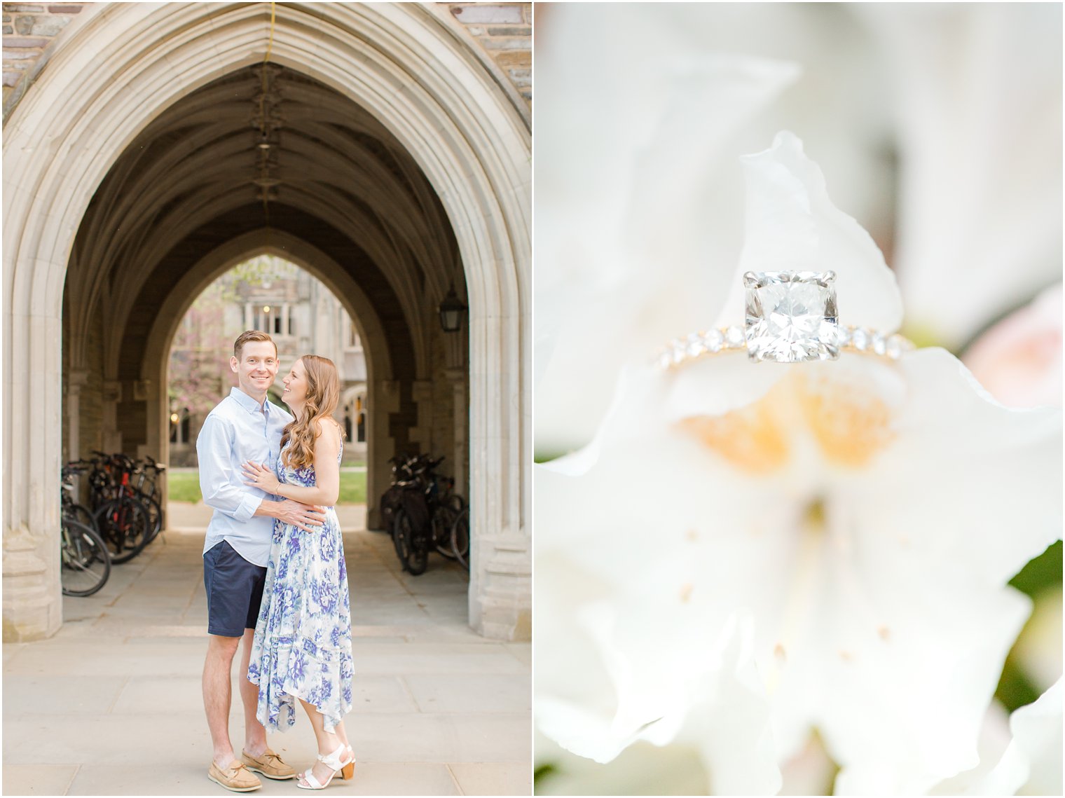 romantic engagement photos in central nj