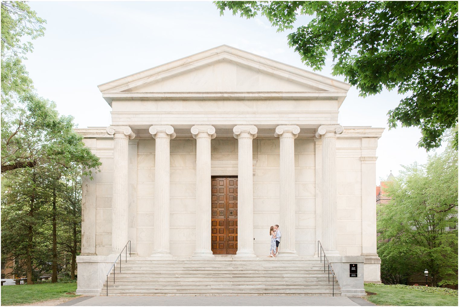 Princeton University engagement session in the spring