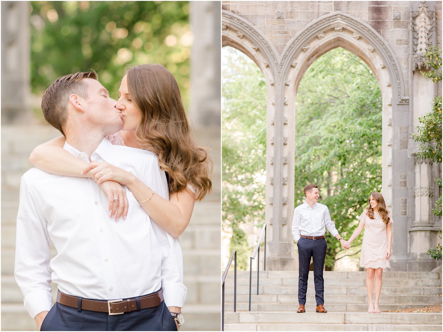 romantic nj engagement photos