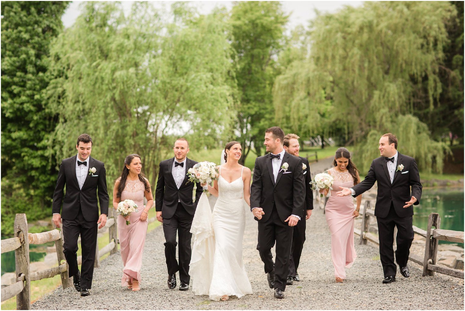 Bridal Party photo at Windows on the Water at Frogbridge