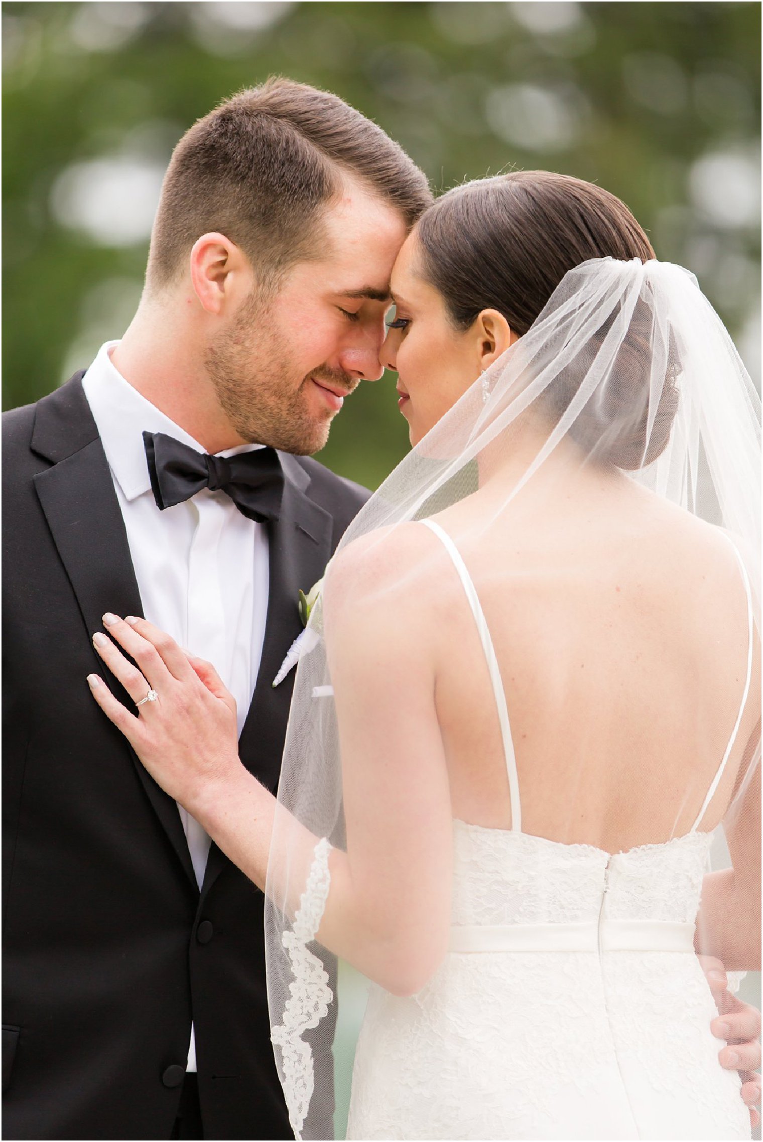 Intimate wedding photo at Windows on the Water at Frogbridge