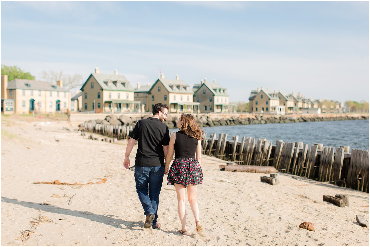 Fort Hancock engagement session 