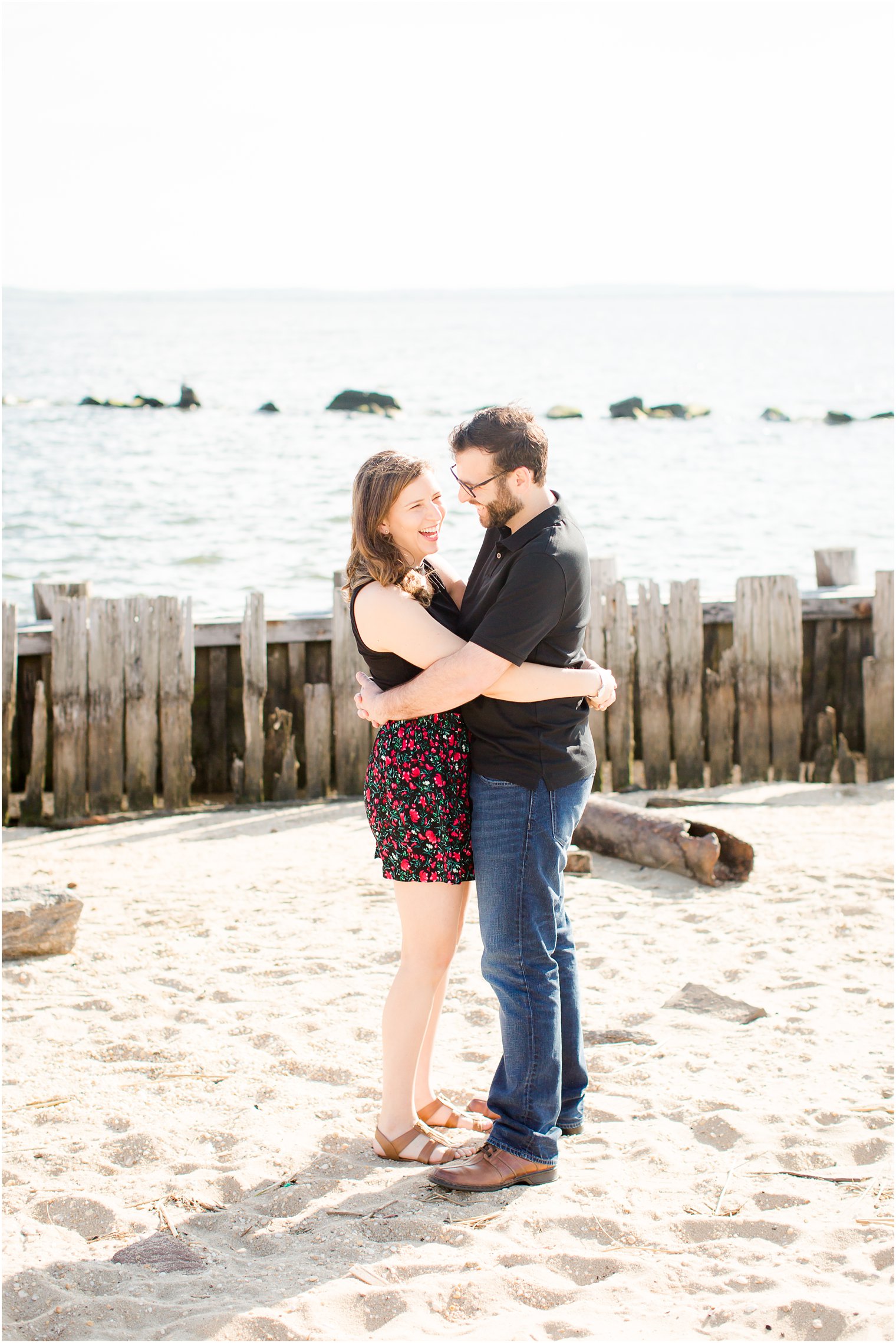 Fun documentary photos of engaged couple
