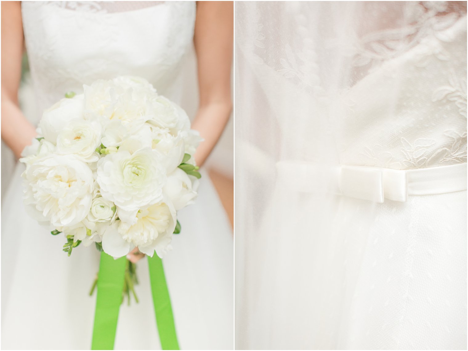 bridal details in white