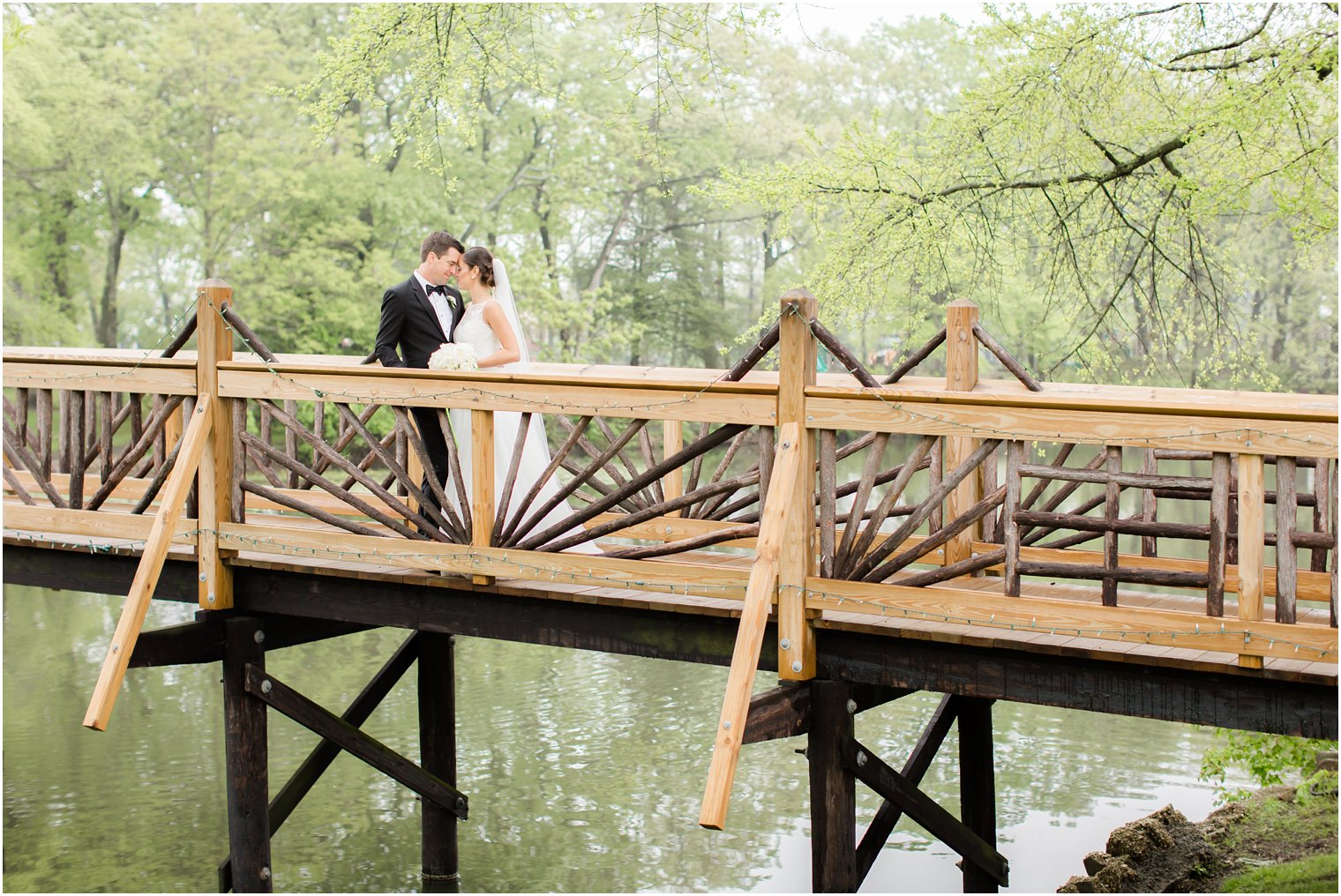 Wedding portrait at Divine Park in Spring Lake, NJ