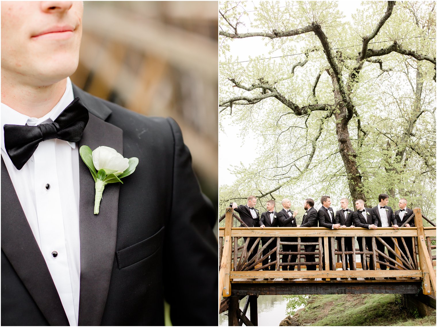 groomsmen on bride at Divine Park