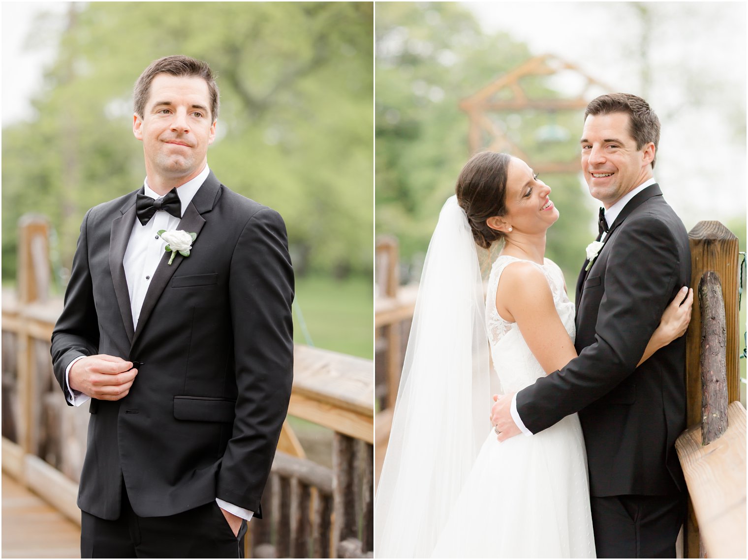 portraits of bride and groom 