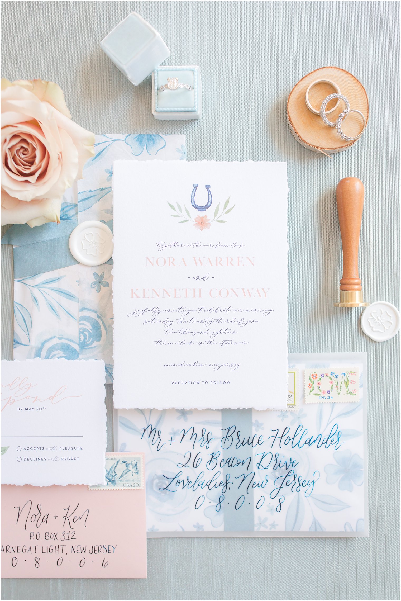Wedding invitation by Crisp by Britt