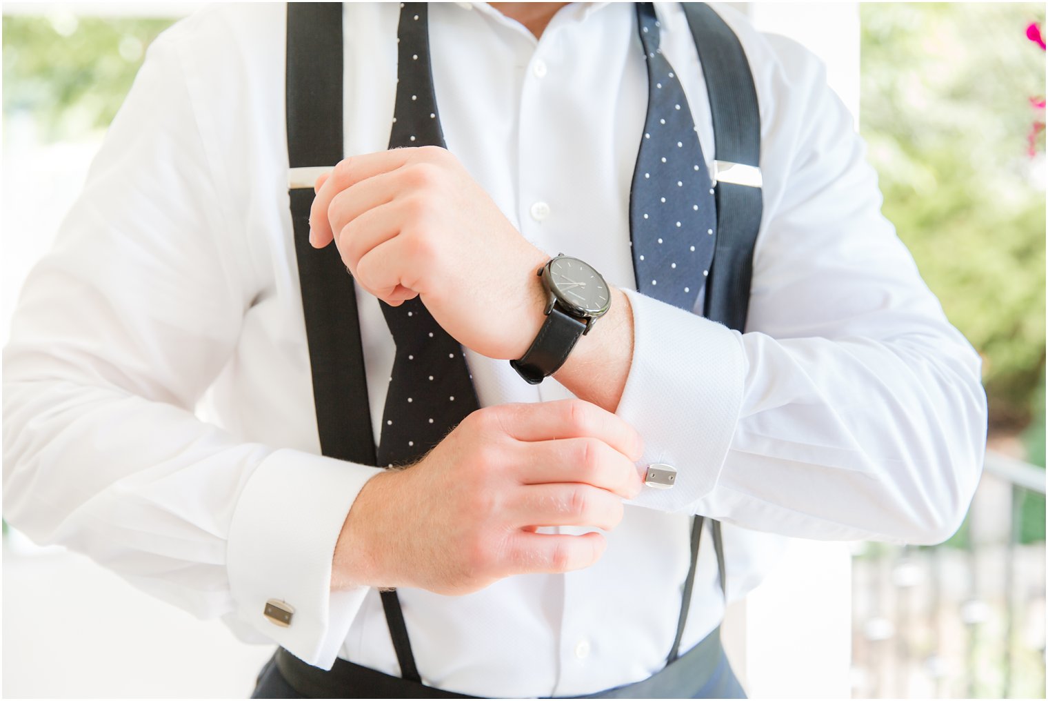 groom's custom cufflinks