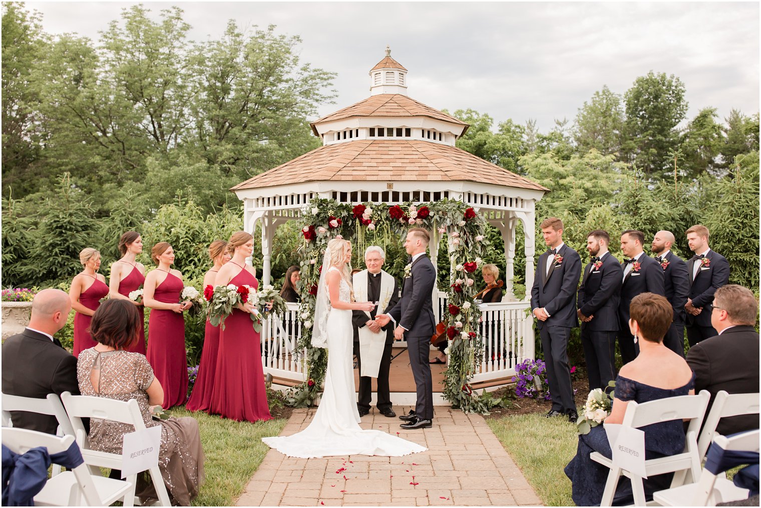 wedding ceremony at the Farmhouse at the Grand Colonial