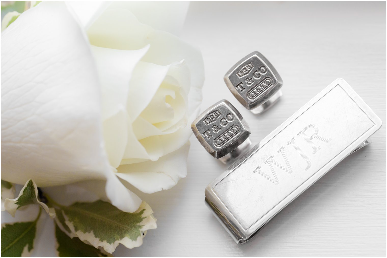 groom cuff links and money clip