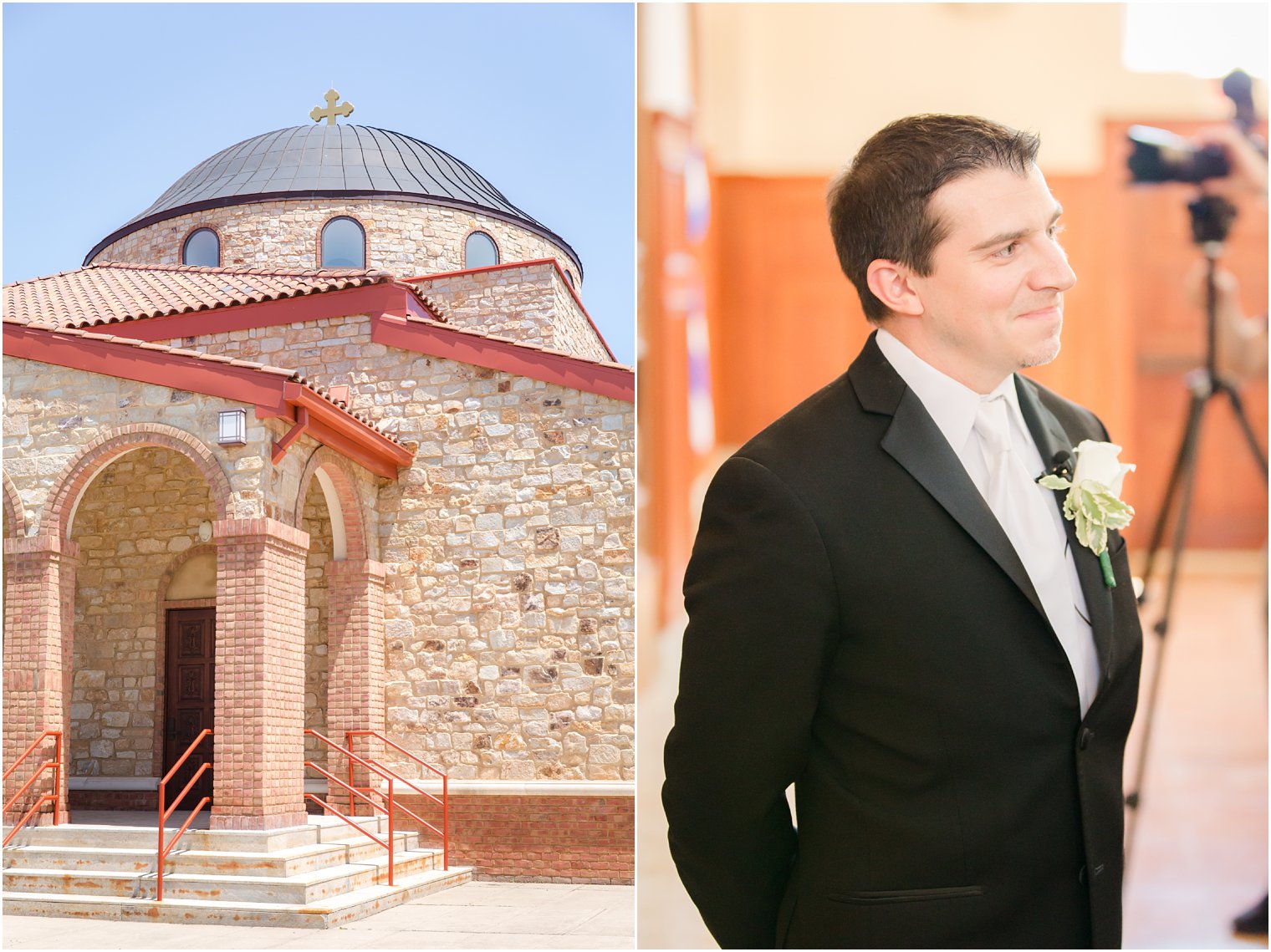 groom seeing his bride on their wedding day